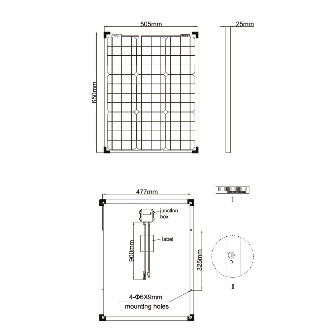 BasicPremium-S 50W Solaranlage 12V/24V