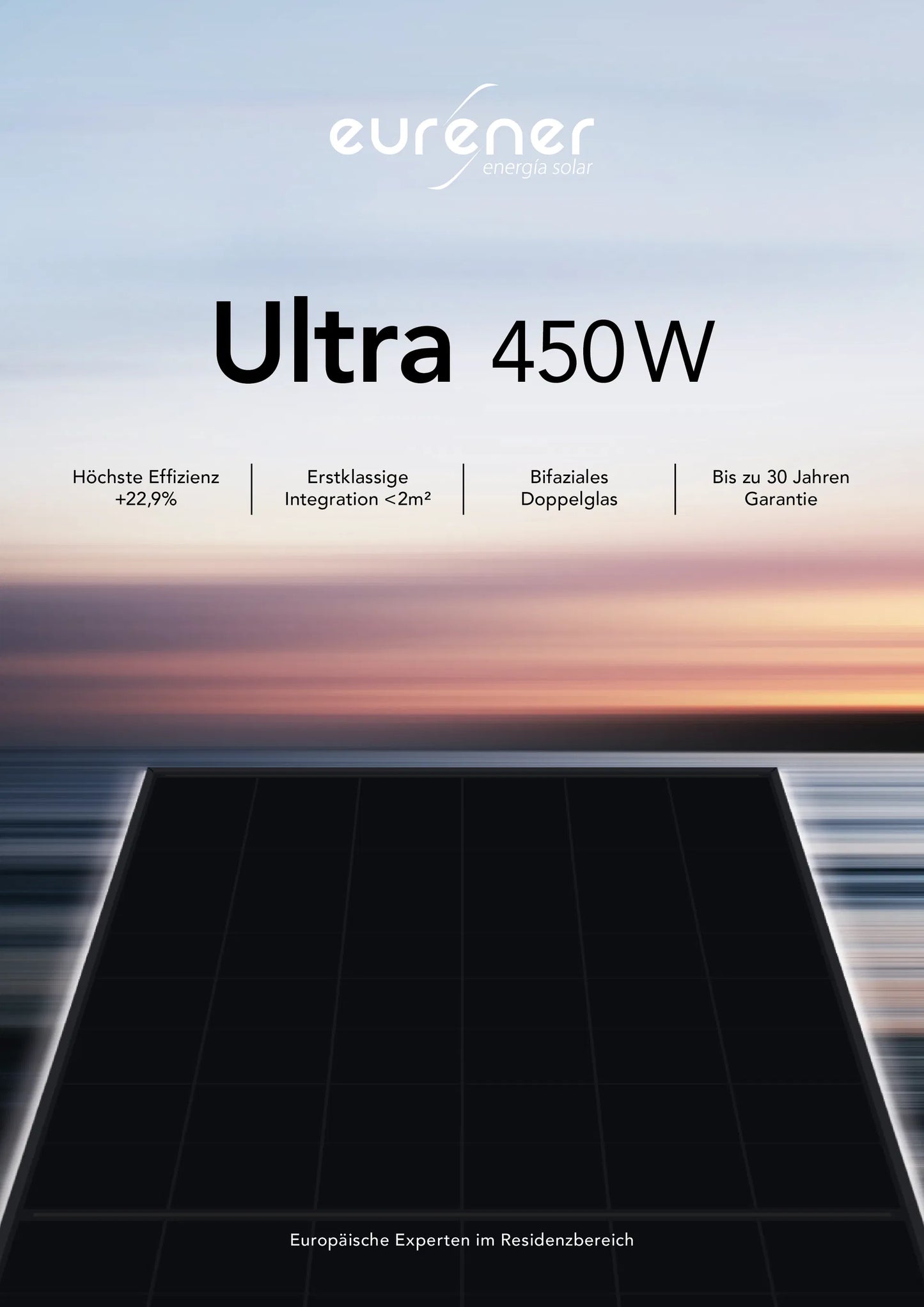 Eurener MEPV/450 Wp ULTRA Doppelglas Bifazial
