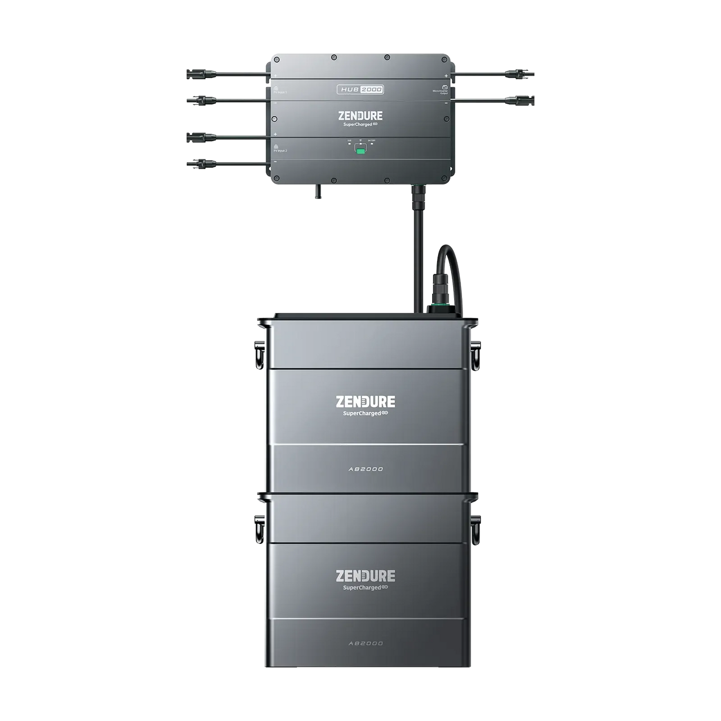 Zendure SolarFlow PV-Hub + 4x Zusatzbatterien 7680Wh (AB2000)