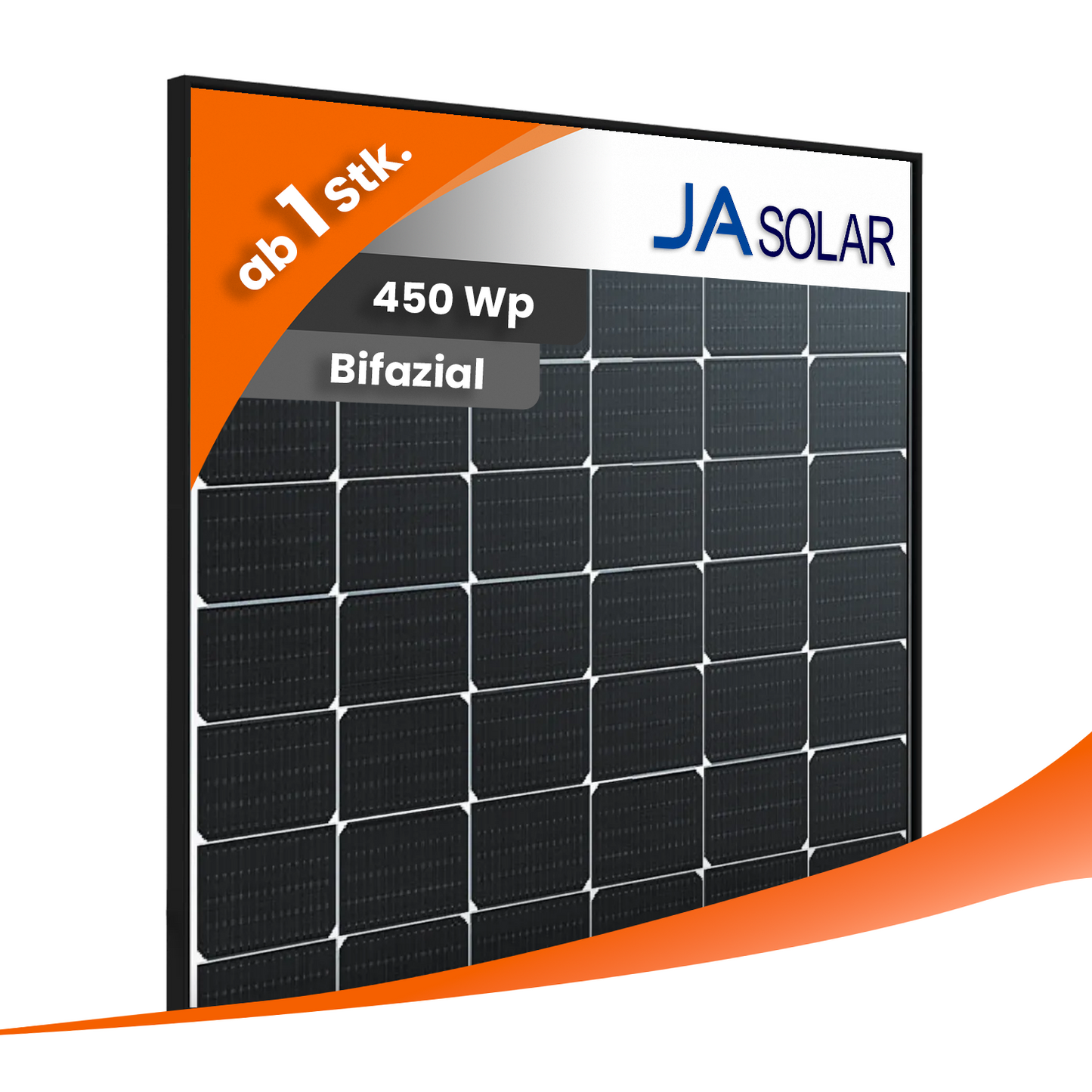 JA Solar 450Wp JAM54D40-LB Bifazial Glas-Glas Black Frame