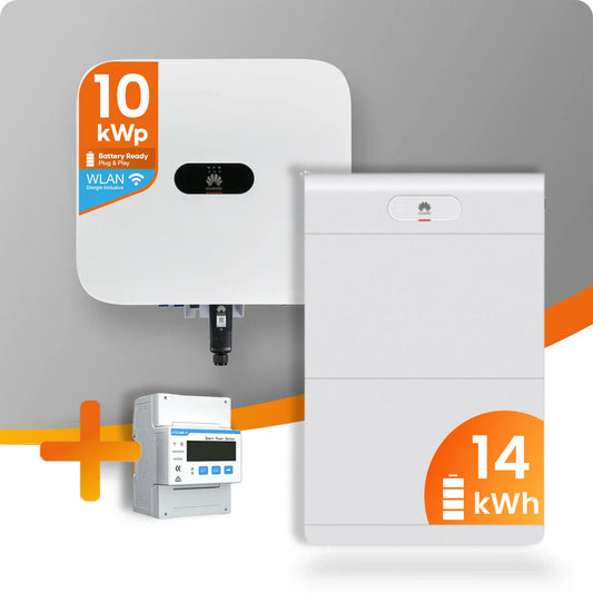 Huawei PV-Paket mit 10kW Hybrid-Wechselrichter und 14kW Speicher inklusive Smart Meter