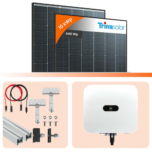 10 kWp PV-Anlage 23x Trina 440Wp Glas-Glas Black Frame