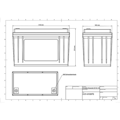 Offgridtec LiFePo4 Smart-Pro 12/100 Akku 12,8V 1280Wh