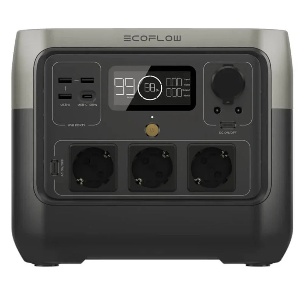 EcoFlow River 2 Pro Solarakku Powerstation 768Wh 800W AC Notstrom