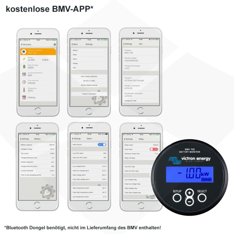 Victron Batterie Monitor BMV-702 Black