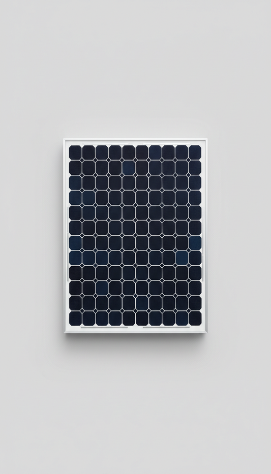Monokristallines Solarmodul mit Glas-Alu-Rahmen