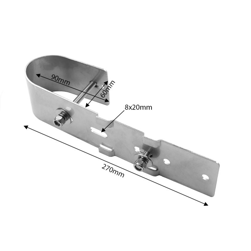 Solarmodul Halter für Balkongeländer Rahmenhöhe 30-35mm 1800mm Modullänge