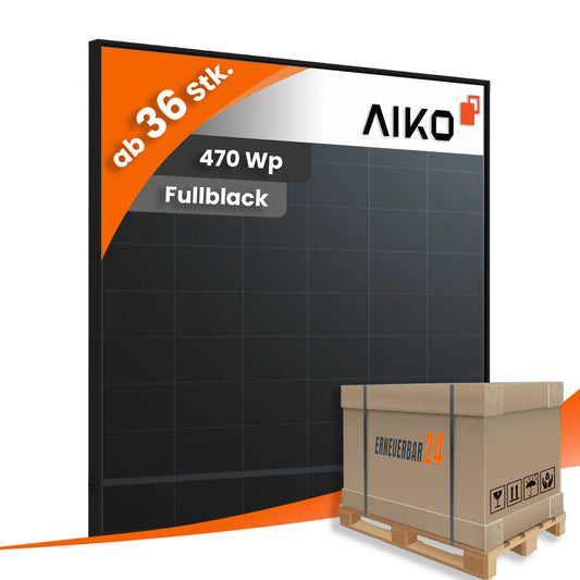 AIKO A-MCE54Db/ 470Wp Neostar 3S+ Generation 3 Glas-Glas Fullblack (Palette)