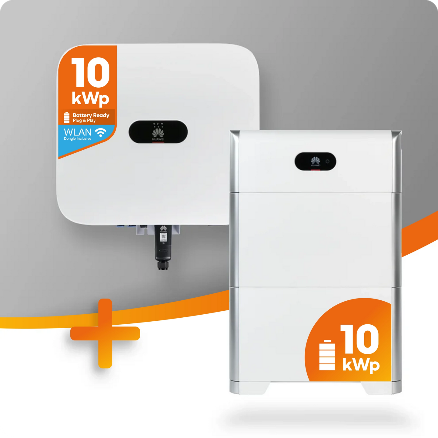 Huawei PV-Paket mit 10kW Hybrid-Wechselrichter und 10kW Speicher inklusive Smart Meter