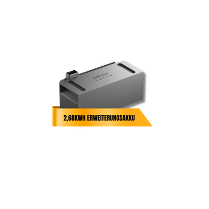 1800W Balkonkraftwerk Anker mit 5,3kWh Speicher (4 x 450w Module + 2,69kWh Anker SOLIX Solarbank 3 Pro + 2,69kWh Zusatzspeicher)