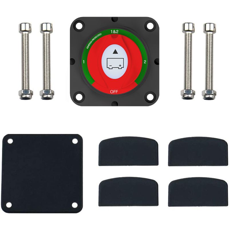 Batteriewahlschalter zum Umschalten zweier Batteriekreise, Verbraucher, Ladequellen 175A