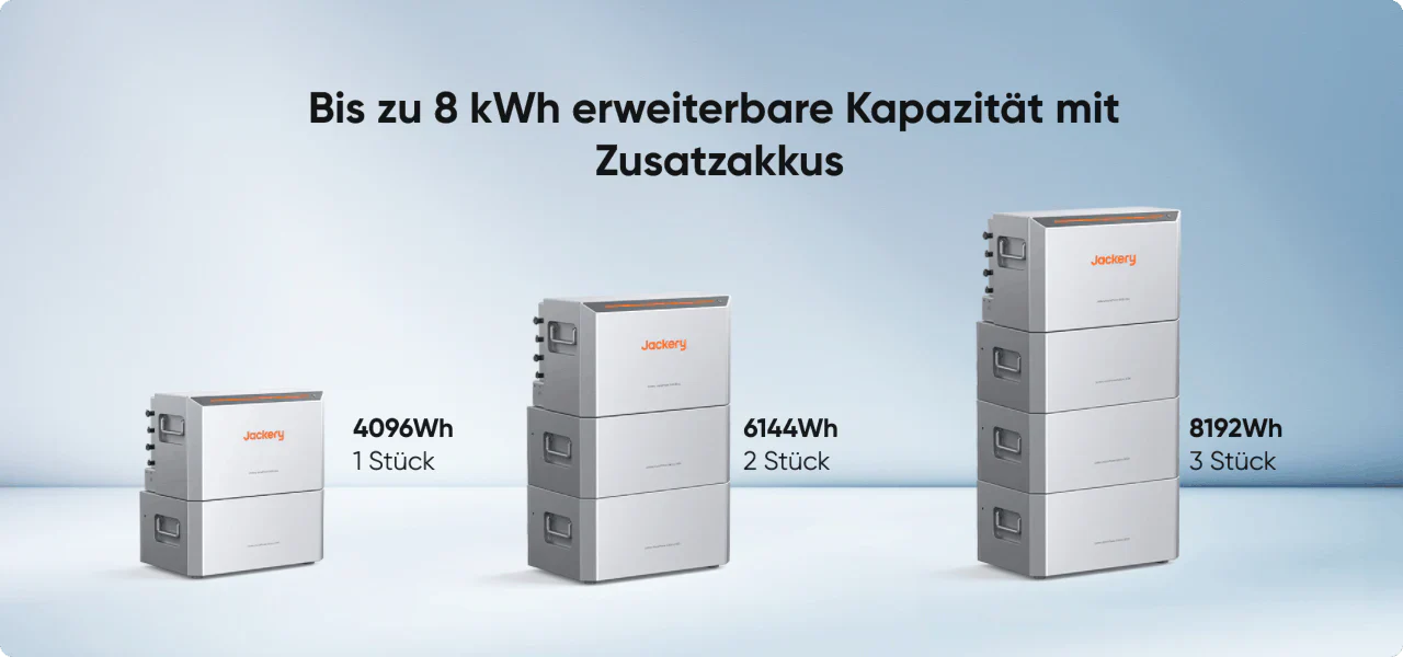 2 x 2 kWh Jackery HomePower 2000 Zusatzakku