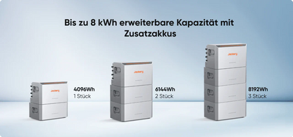 3 x 2 kWh Jackery HomePower 2000 Zusatzakku