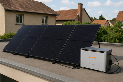 1800W Balkonkraftwerk Jackery mit 2kWh Speicher (4 x 450w Module + 2kWh Jackery Homepower 2000 Speicher)