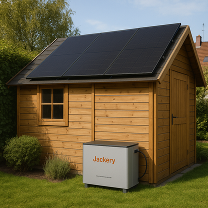 1800W Balkonkraftwerk Jackery mit 2kWh Speicher (4 x 450w Module + 2kWh Jackery Homepower 2000 Speicher)