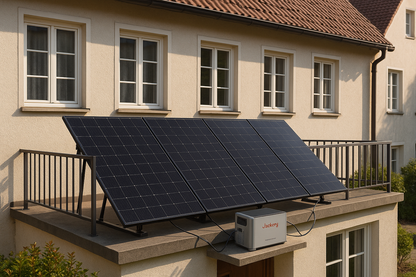1800W Balkonkraftwerk Jackery mit 2kWh Speicher (4 x 450w Module + 2kWh Jackery Homepower 2000 Speicher)