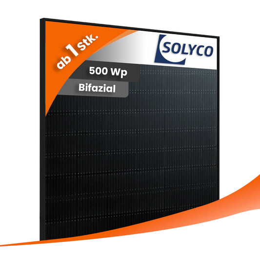 Solyco R-BG 108.h5 / 500Wp Bifazial Heterojunction Fullblack
