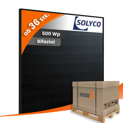 Solyco R-BG 108.h5 / 500Wp Bifazial Heterojunction Fullblack (Palette)
