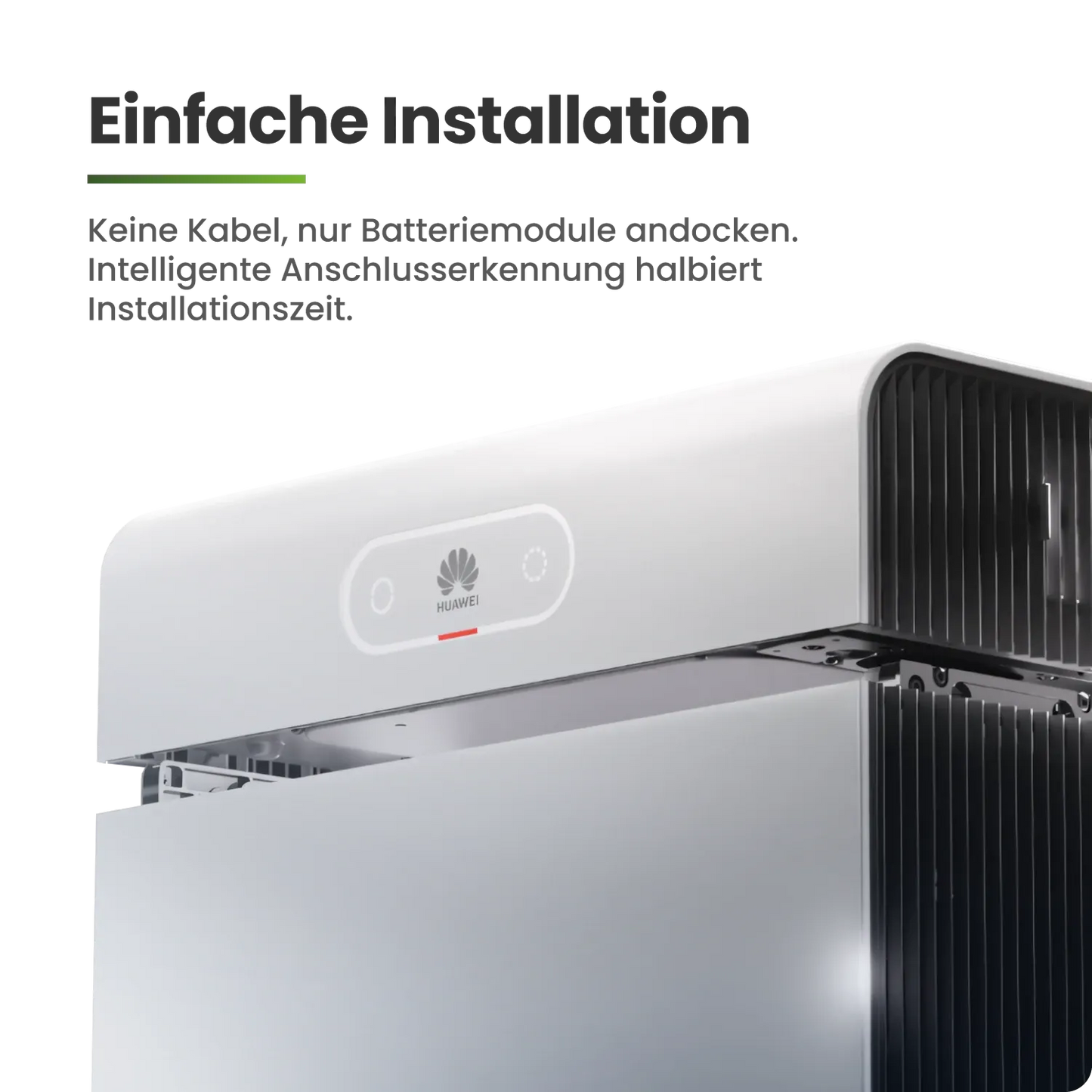 10 kWp Huawei PV-Anlage 22x JA Solar 445Wp Bifazial Glas-Glas 14kW Speicher