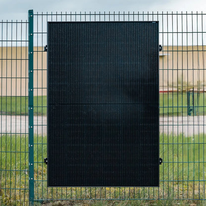 Montageset für Doppelstabmattenzaune 2 PV-Module senkrechte Montage Photovoltaik Balkonkraftwerk