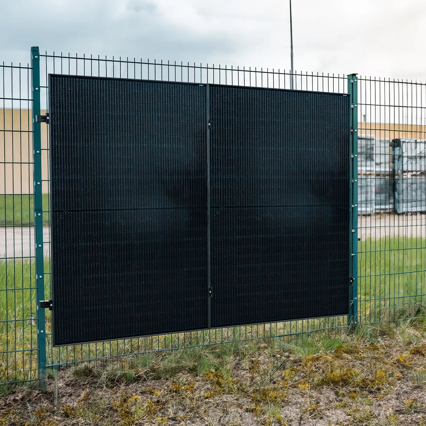 Montageset für Doppelstabmattenzaune 2 PV-Module senkrechte Montage Photovoltaik Balkonkraftwerk