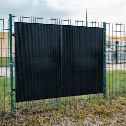 Montageset für Doppelstabmattenzaune 2 PV-Module senkrechte Montage Photovoltaik Balkonkraftwerk