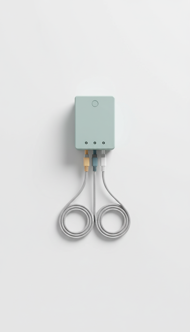 Installationsset mit Kabeln und Verteilerbox