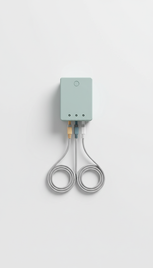 Installationsset mit Kabeln und Verteilerbox
