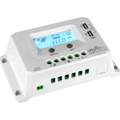 Offgridtec PWM Pro Laderegler 12V/24V 20A USB