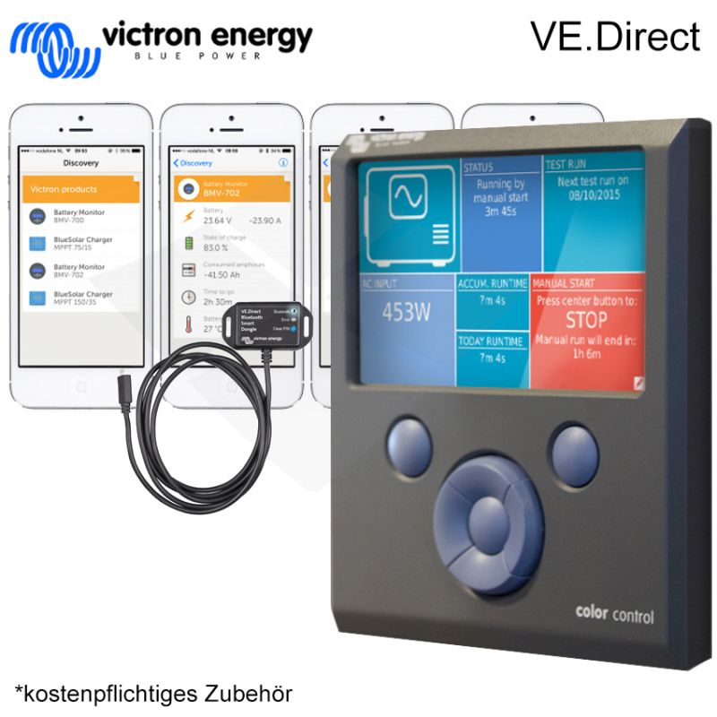 Victron BlueSolar PWM-Pro 12V 24V 48V 10A Solar Laderegler