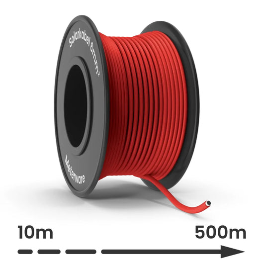 Solarkabel 6mm² H1Z2Z2-K rot (Meterware)