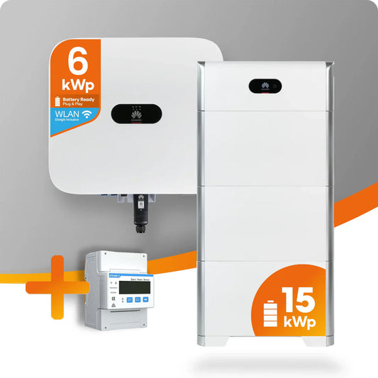 Huawei PV-Paket mit 6kW Hybrid-Wechselrichter und 15kW Speicher inklusive Smart Meter