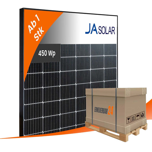 JA Solar JAM54D40-LB/450Wp Bifazial Glas-Glas Black Frame (Palette)