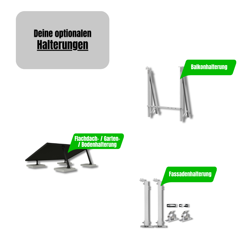 500w Modul inkl Halterung