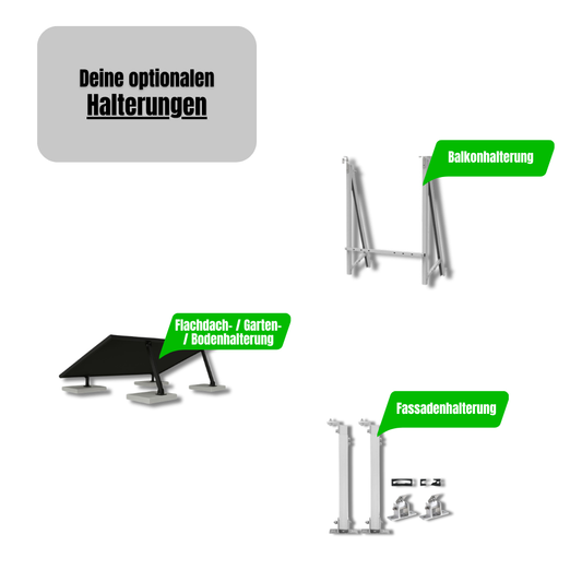 500w Modul inkl Halterung