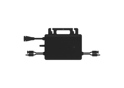 Balkonkraftwerk Set 890 Wp mit 1,9 kWh Speicher 2x 445 Trina Solar Glas-Glas Black Frame